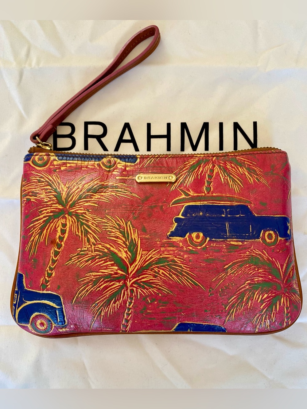 RARE PINK COPA CABANA BRAHMIN SALLY WRISTLET